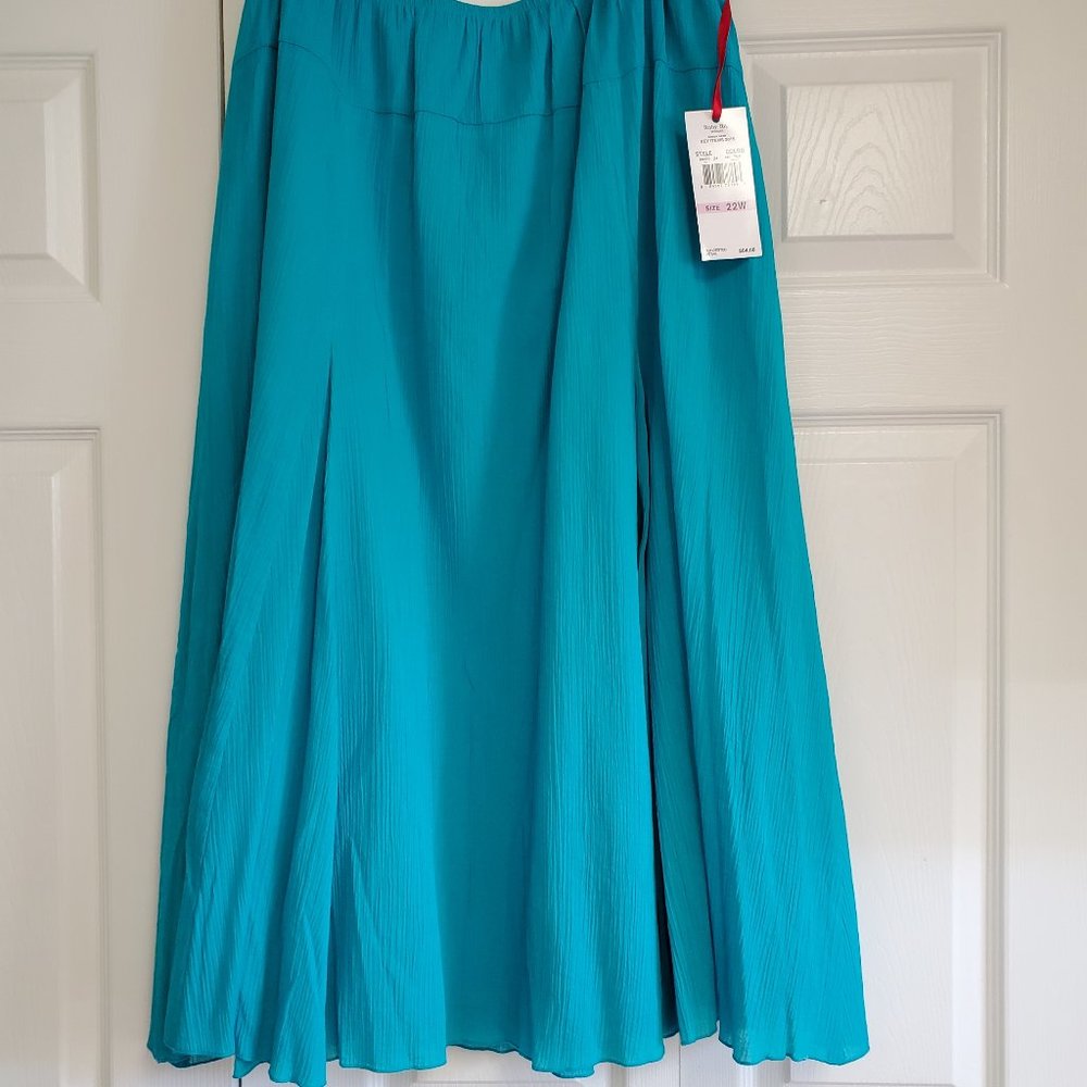 Ruby Rd. maxi turquoise skirt size 22w